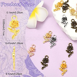 20Pcs 5 Colors Tibetan Style Alloy Pendants&nbsp;FIND-YW0008-50
