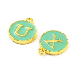Initial Letter A~Z Alphabet Enamel Charms&nbsp;ENAM-XCP0001-36