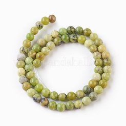 Natural Serpentine Beads Strands&nbsp;G-G767-04-6mm