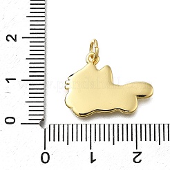 Rack Plating Brass Pendants&nbsp;KK-V002-16G