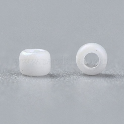 TOHOラウンドシードビーズ  日本製シードビーズ  （761)マット不透明ホワイト  15/0  1.5mm  穴：0.7mm  約3000個/10g&nbsp;X-SEED-TR15-0761