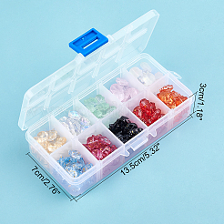 透明焼付塗料ガラスビーズ  牛の形  ミックスカラー  11.5x12x6mm  穴：1mm  10色  20個/カラー  200個/箱&nbsp;DGLA-CA0001-01
