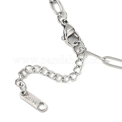 4.5MM 04 Stainless Steel Figaro Chain Paperclip Chain Necklaces&nbsp;NJEW-JN05576