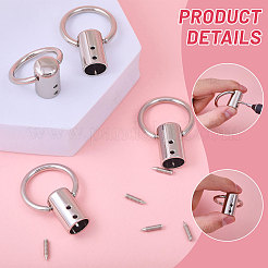 合金留め具8セット  DIYの財布作り用品  鉄ねじ付き  プラチナ  45.5x32x13.5mm&nbsp;FIND-FH0011-59P