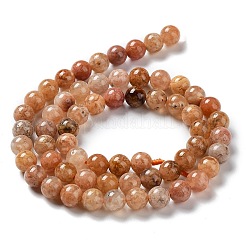 Natural Flower Agate Beads Strands&nbsp;G-B044-A01-01
