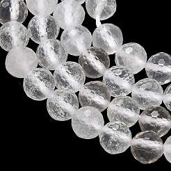 Natural Quartz Crystal Beads Strands&nbsp;G-Z164-B02-6mm