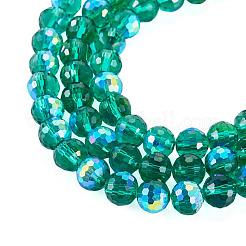 1 Strand Electroplate Transparent Glass Beads Strands&nbsp;EGLA-TADJ0001-15E