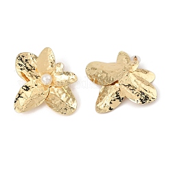 Flower Iron Stud Earrings&nbsp;EJEW-L096-007G