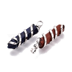 Natural & Synthetic Mixed Stone Pointed Pendants&nbsp;GG-N001-01P