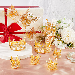 Alloy Rhinestones Crown Cake Decoration&nbsp;DIY-SP0003-25G