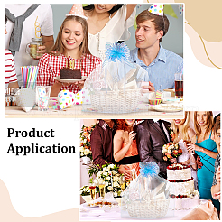 6Pcs Rectangle Organza Packing Drawstring Bags&nbsp;ABAG-PH0001-81B