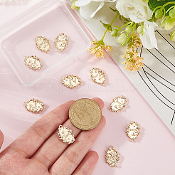 10Pc Valentine's Day Brass Micro Pave Clear Cubic Zirconia Pendants&nbsp;KK-BBC0023-75