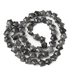 Natural Larvikite Star Beads Strands&nbsp;G-Z080-A03