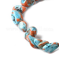 Dyed Natural Magnesite Beads Strands&nbsp;G-L617-A01-01