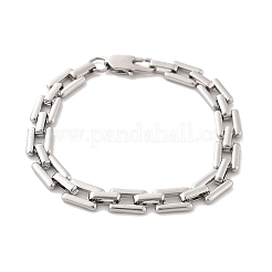 304 Stainless Steel Rectangle Link Chain Bracelets for Women Men&nbsp;BJEW-F488-30P-01