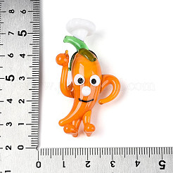 Handmade Lampwork Cartoon Pepper Chef Display Decorations&nbsp;LAMP-T025-13D