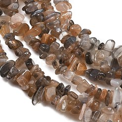 天然マルチムーンストーンチップビーズ連売り  4~6x3~4x1.5~3mm  穴：0.5~0.6mm  29.92~30.71''（76~78センチメートル）&nbsp;G-B160-A04