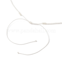 Adjustable Natural Green Aventurine & Yellow Jade Round Braided Beaded Necklaces for Women&nbsp;NJEW-JN05317