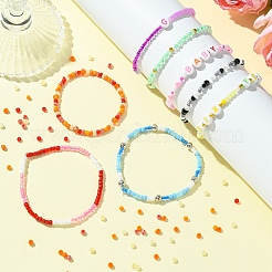 5 Colors Glass Seed Beads&nbsp;SEED-YW0002-49A