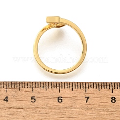 Brass Cuff Rings for Women&nbsp;RJEW-U044-T