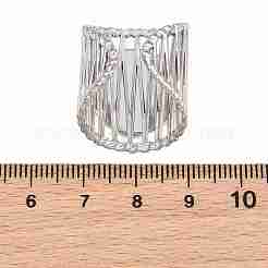 304ステンレス鋼製カフリング、リング部品  ラウンドパッドリングセッティング  ステンレス鋼色  25.5mm  18mm  トレイのサイズ：16mm&nbsp;SA-CBA098D-01P-E