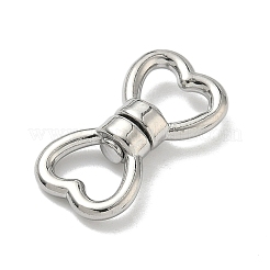 304ステンレススチール製回転留め具  ハート  ステンレス鋼色  20.5x10.5x4.5mm  内径：6.5x5mm&nbsp;STAS-G373-03P-03
