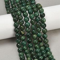 Natural African Jade Beads Strands&nbsp;G-K091-6mm