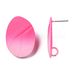 Spray Painted Iron Stud Earring Findings&nbsp;IFIN-N008-021D