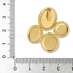 304 Stainless Steel Pendant Cabochon Settings&nbsp;STAS-D376-21G