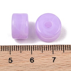 不透明アクリル天然石風ビーズ  渦巻き状の柱  スミレ  12x8mm  穴：3mm  約526個/500g&nbsp;AC-CBA3EFE-02O