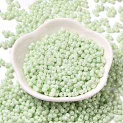 Opaque Colours Luster Glass Seed Beads&nbsp;X1-SEED-B001-01A-10