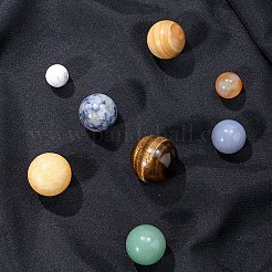 天然石の太陽系の 230x50x30 つの惑星のディスプレイ装飾  丸玉エネルギーストーンギフト  箱：12~25ミリ  ビーズ：8mm  [1]個/箱&nbsp;G-F734-13