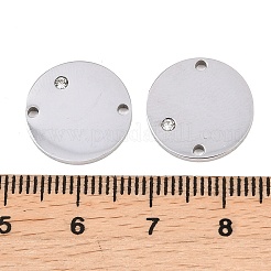 316 Surgical Stainless Steel Micro Pave Cubic Zirconia Links connectors&nbsp;STAS-K178-23P