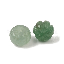 天然グリーンアベンチュリン彫刻ビーズ  カボチャのビーズ  7.5x10mm  穴：1.2mm&nbsp;GG-CBA0BEB-11