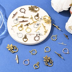 合金マンテル  カドミウムフリー＆ニッケルフリー＆鉛フリー  ハート  アンティークシルバー  ハート：20×13×3.5mm  穴：2mm  バー：16.5×7.5×4mm  穴：2mm&nbsp;TIBEB-YW0002-03