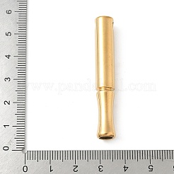 304ステンレススチール製ビッグペンダント  チューブチャーム  イオンプレーティング（ip）  18KGP本金メッキ  51x8mm  穴：3mm&nbsp;STAS-S186-15G