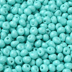 6/0 Opaque Baking Paint Glass Seed Beads&nbsp;SEED-M012-02A-01