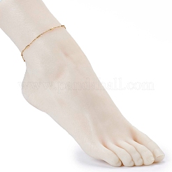 304 Stainless Steel Cable Chains Anklets&nbsp;X-AJEW-AN00392-02