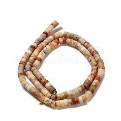 Natural Crazy Agate Beads Strands&nbsp;G-P575-B37-4x2mm