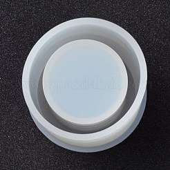 DIYキャンドルホルダーシリコンモールド  コンクリートセメント石膏型  小さなDIY多肉鉢型  コラム  乳白色  62x61mm  内径：52mm&nbsp;DIY-P051-01