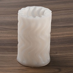 DIYキャンドルシリコンモールド  キャンドル作り用  柱  ホワイト  12x7.6cm  内径：6.1のCM&nbsp;SIMO-C014-02E