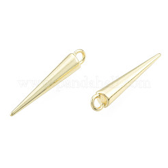 合金ペンダント  カドミウムフリー＆ニッケルフリー＆鉛フリー  コーン  ライトゴールド  25x4mm  穴：2mm&nbsp;PALLOY-N163-012LG-NR