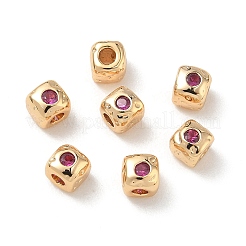 SHEGRACE Brass Cubic Zirconia Beads&nbsp;XGRQ4H341-682G-A