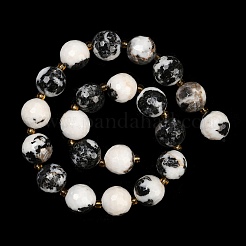 Natural Zebra Jasper Beads Strands&nbsp;G-C249-A15-16mm