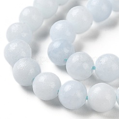 天然の天青石/セレスティンビーズ連売り  ラウンド  8mm  穴：1.2mm  約47個/連  14.96''（38センチメートル）&nbsp;G-M414-A01-03