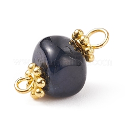 Natural Agate Dyed Beads Link Connectors&nbsp;PALLOY-JF00890-05