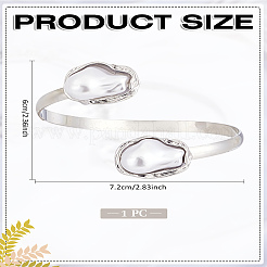 1Pc Iron Cuff Bangles&nbsp;BJEW-LP0005-02P