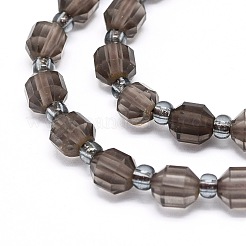 Natural Smoky Quartz Beads Strands&nbsp;G-O201B-37