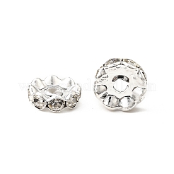 Brass Rhinestone Spacer Beads&nbsp;RB-A014-L12mm-01S