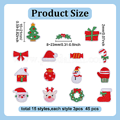 15Pcs Polyester Sewing Ornament Accessories&nbsp;PATC-WH0002-094